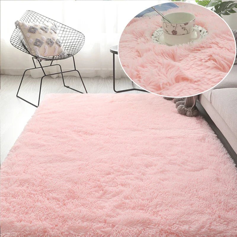 Tapis en Fourrure - HairyRugs™ - Rose - Bébé Castel