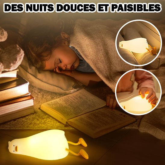 VEILLEUSE CANARD ,À LA FOIS LAMPE ET JOUET - Bébé Castel