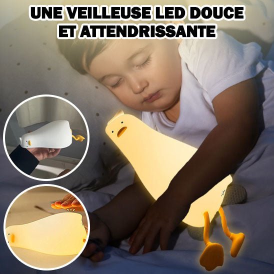 VEILLEUSE CANARD ,À LA FOIS LAMPE ET JOUET - Bébé Castel